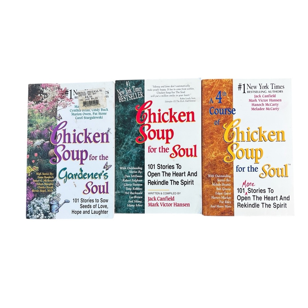 Chicken Soup for‎ the Soul Lot of 3 Gardener’s, 4th Course, 101 Stories